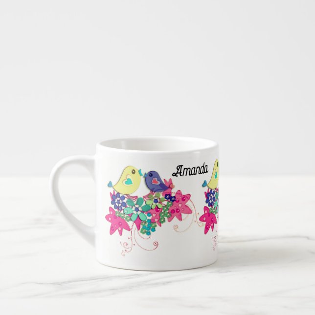 Vögel, Glas-Espresso Espressotasse (Links)