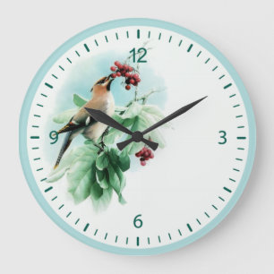 Vogel Große Wanduhr