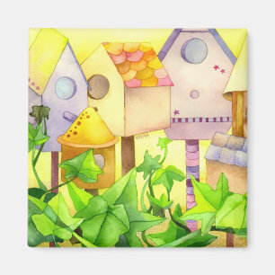 Vogel-Häuser Magnet