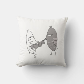 Vögel Herbst lustige Freunde niedlichen Paare Kissen