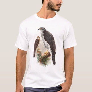 Vögel Hühnerhabicht-Johns Gould von T-Shirt