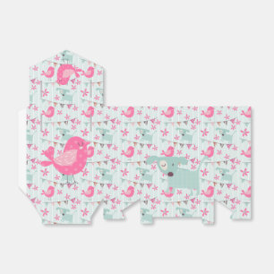 Vögel, Hunde, Banner, Blume Geschenkschachtel