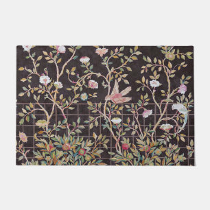 Vögel im Blumengarten, William Morris Doormat Fußmatte