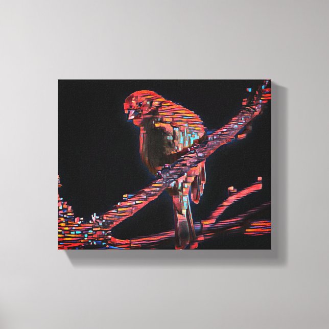 "Vögel im Flug: Eine Symphonie der Freiheit" Leinwanddruck (Vorderseite)