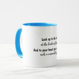 Vögel im Flug Motivationsziffer Tasse