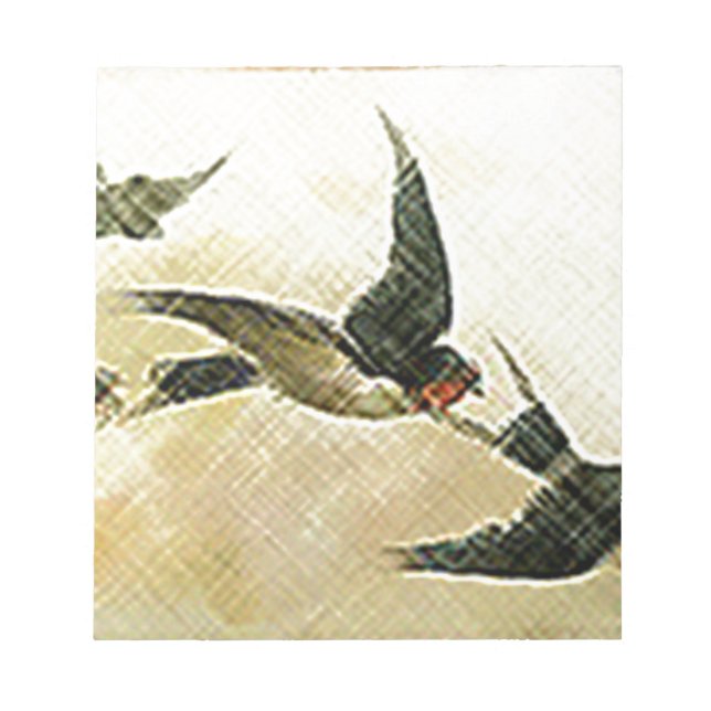 Vögel im Flug Notizblock (Vorderseite)