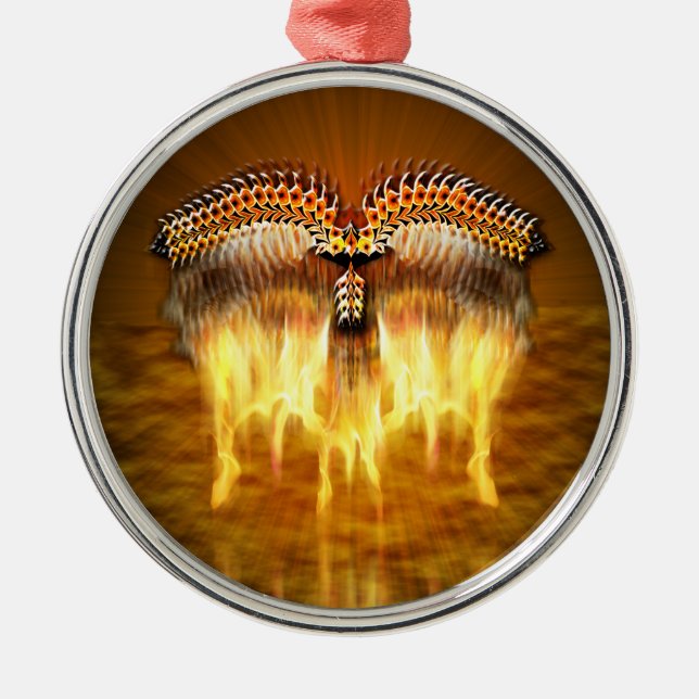 Vögel im Flug Ornament Aus Metall (Vorne)