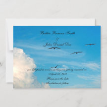 Vögel im Flug Save the Date