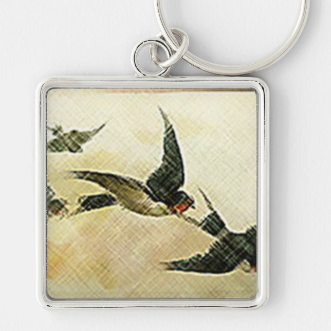 Vögel im Flug Schlüsselanhänger (Vorne)
