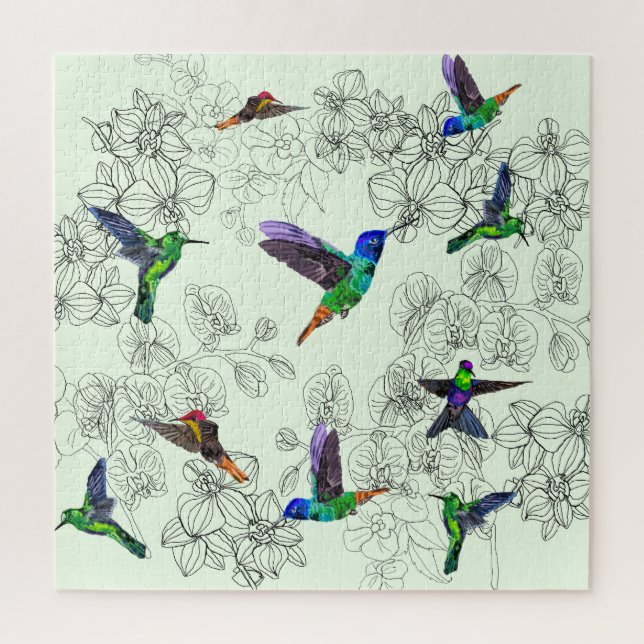 Vögel im Frühjahr - Vögel in Vögeln Puzzle (Vertikal)