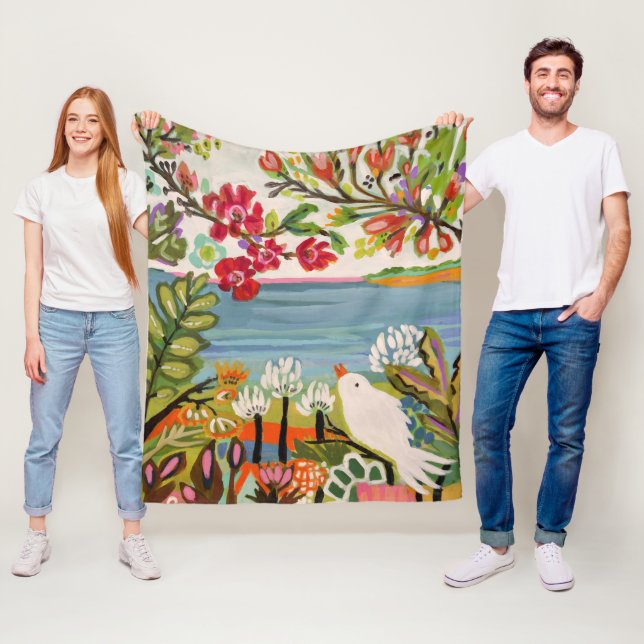 Vögel im Garten Fleecedecke (Beispiel)