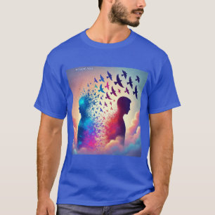 Vögel im Mennenhemd T-Shirt