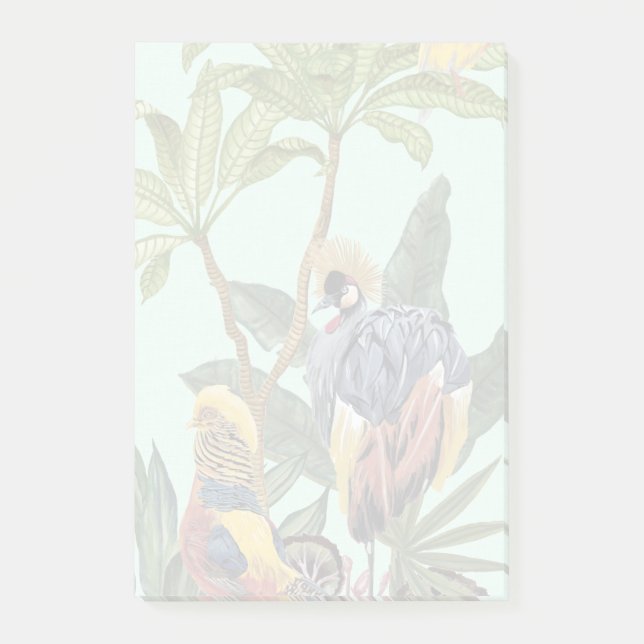 Vögel im Paradies - Große Vögel Post-it Klebezettel (Vorderseite)
