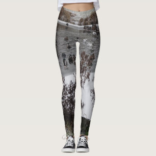 Vögel im Winter-Legging Leggings