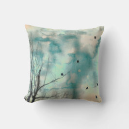 Vögel in Bäumen Kissen