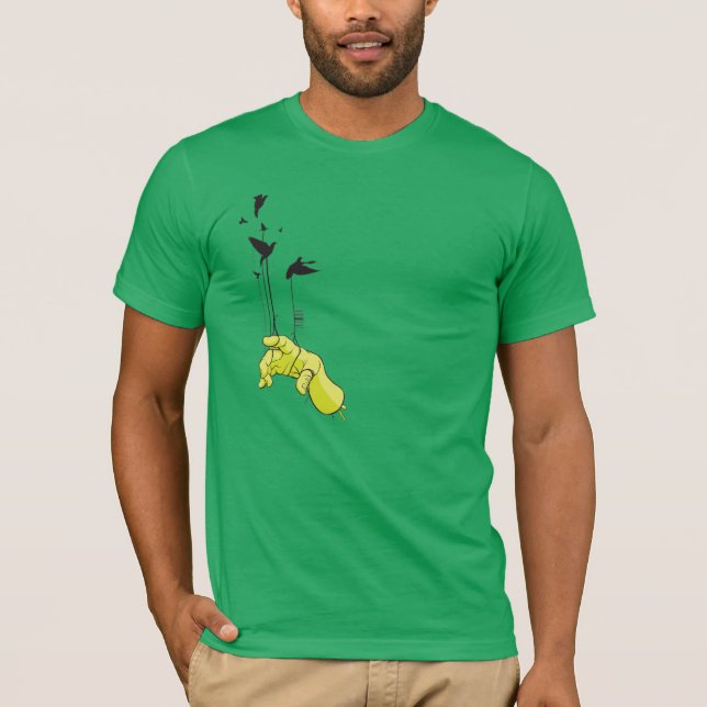 Vogel in der Hand T-Shirt (Vorderseite)