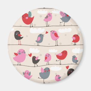 Vögel in der Liebe Magnet