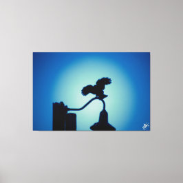 Vogel in der Post-Serie #2 Leinwanddruck