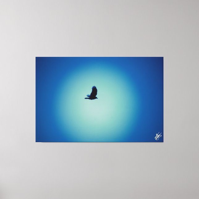 Vogel in der Postreihe #8 Leinwanddruck (Vorderseite)