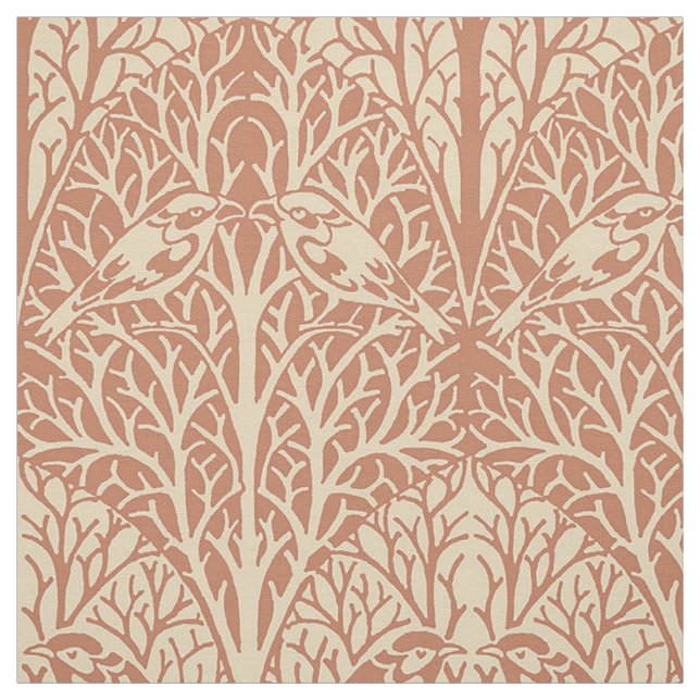 Vögel in Dicke, Farben der Wüste, Blume Stoff (Muster)
