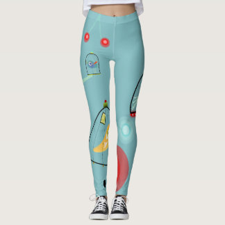 Vögel in einem Käfig Leggings