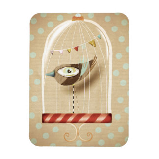 Vogel in einem Käfig Magnet
