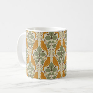 Vögel in einer Berry Bramble Coffee Tasse