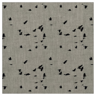 Vögel in Flight Linen Fabric Stoff
