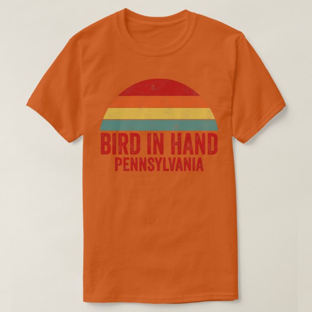 Vogel in Hand Pennsylvania T-Shirt (Design vorne)