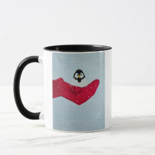 Vogel in Mitten Tasse