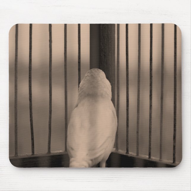 Vögel, Käfig, Bars Mousepad (Vorne)