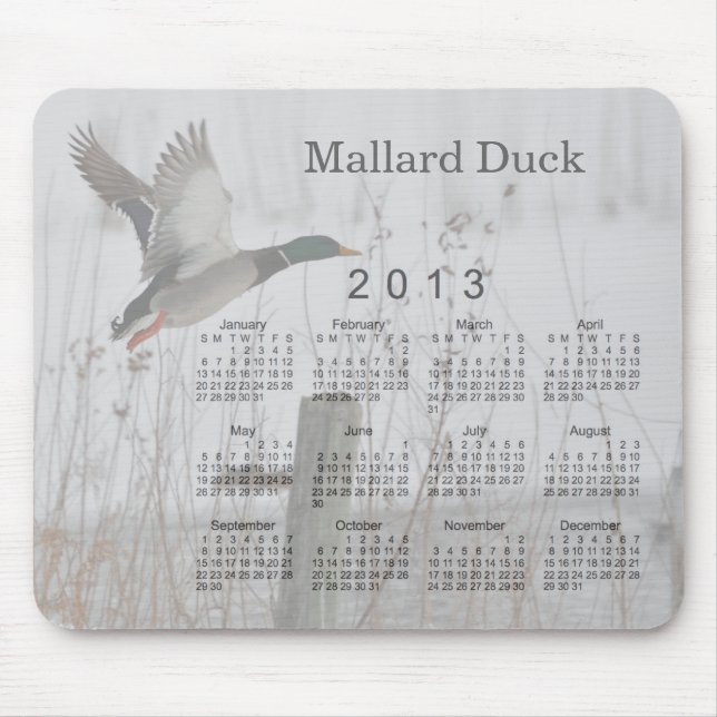 Vogel-Kalender 2013 Mousepad (Vorne)