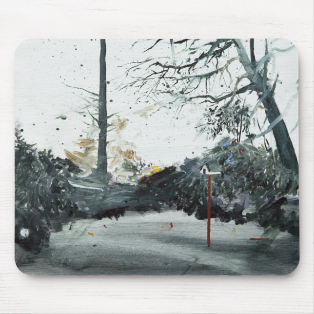 Vogel-Kasten Ohlsdorf Friedhof 2013 Mousepad (Vorne)