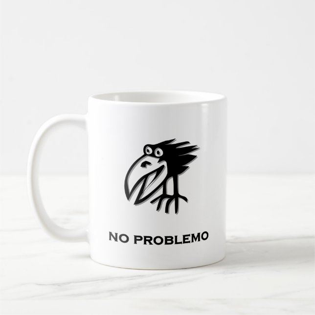 Vogel kein Problem Tasse (Links)
