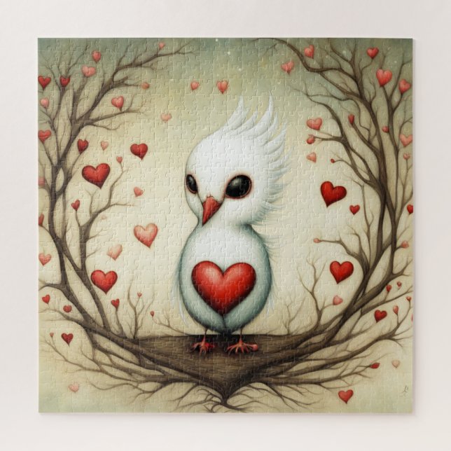 Vogel-Liebe 4 Puzzle (Vertikal)