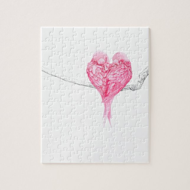 Vogel-Liebe Puzzle (Vertikal)