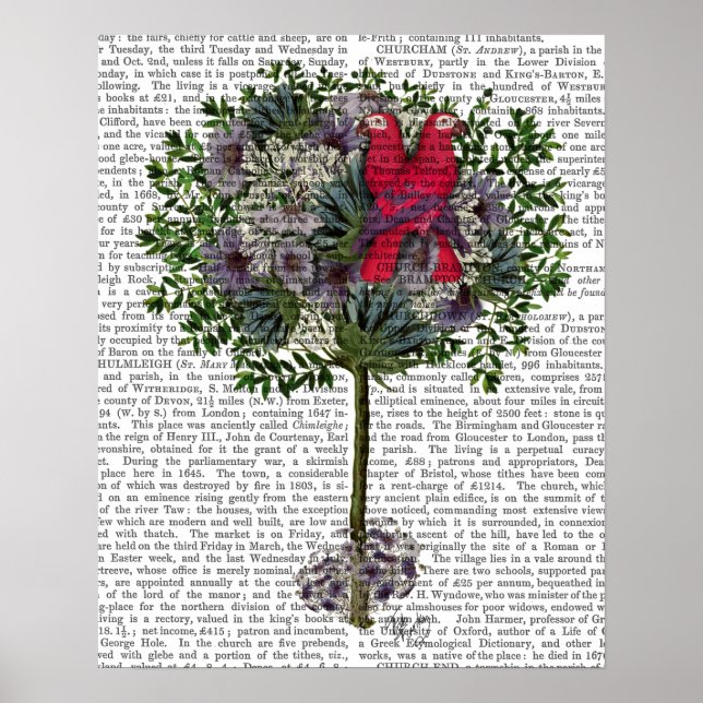 Vögel lieben in einem Baum Poster (Vorne)