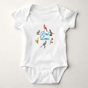 Vogel-Liebhaber Baby Strampler