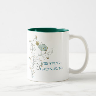 VOGEL-LIEBHABER ZWEIFARBIGE TASSE