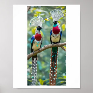 Vogel Life genießen Druck, Value Poster Paper (Mat