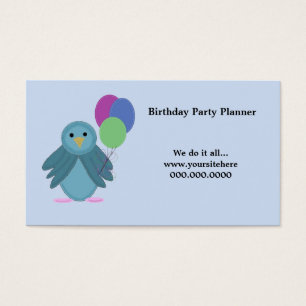 Vogel mit Ballons - Geburtstagsfeier Planer