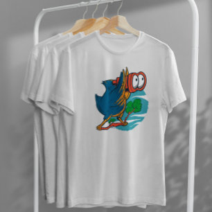 Vogel mit Binokularen T-Shirt