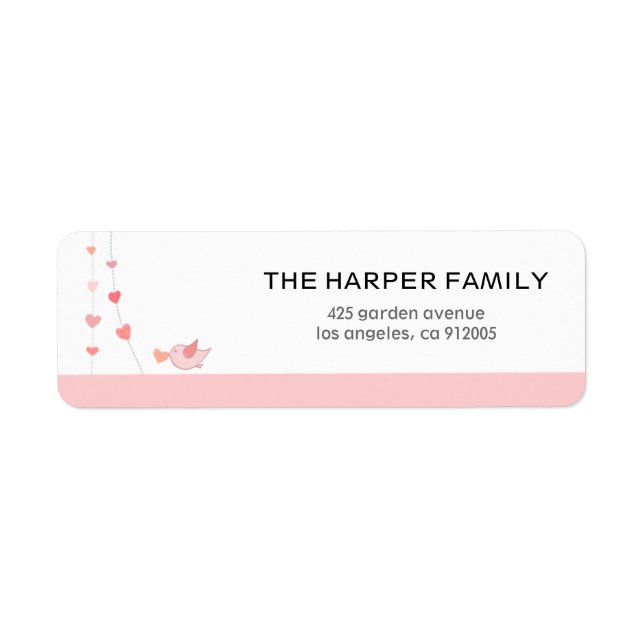 Vogel mit einem Herz Valentinstag (Vorne)