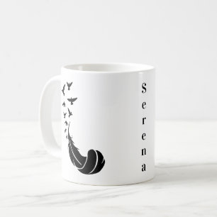 Vögel mit Feather Nature Name Getränke Tasse