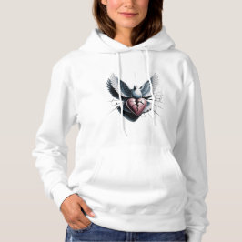 Vogel mit großen Flügeln, gebrochenes Herz, T - Sh Hoodie