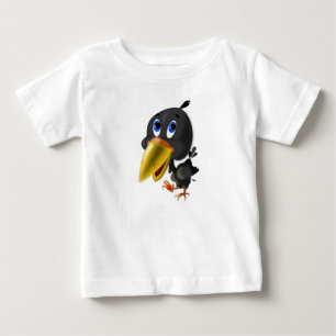 Vogel mit Herzgeschenk Funny Baby T - Shirt