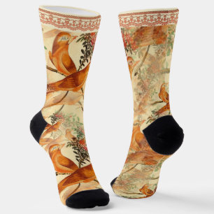 Vögel mit Imitaten Socken