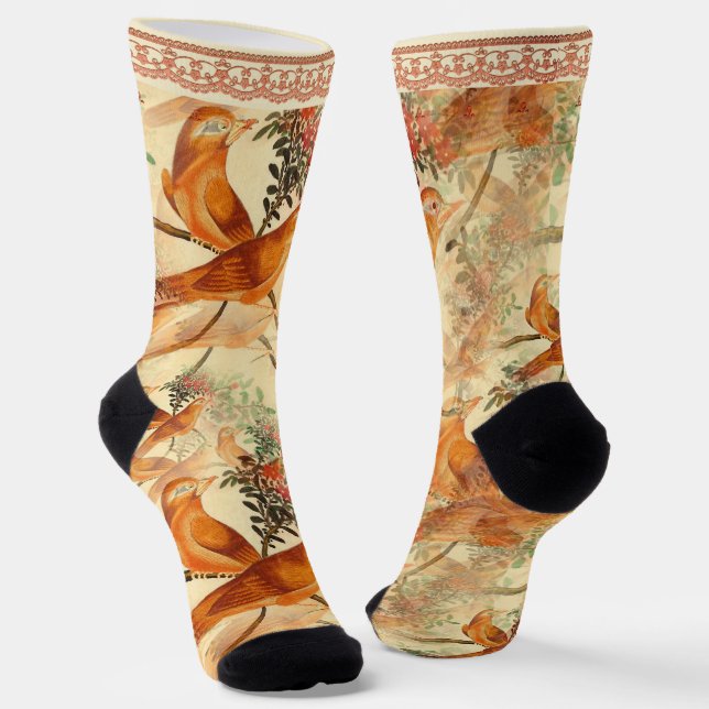 Vögel mit Imitaten Socken (Gewinkelt)