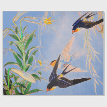 VÖGEL MIT LEIDER WRAPPENpapier