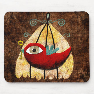 Vogel mit Schlüssel Mousepad
